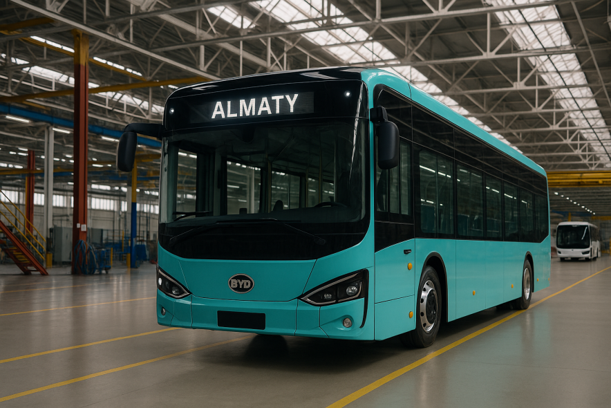 Производство электробусов BYD планируется в Алматы