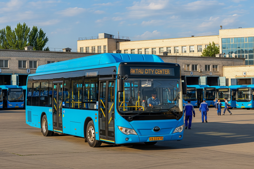 Общественный транспорт Актау вернулся на маршруты после протеста водителей