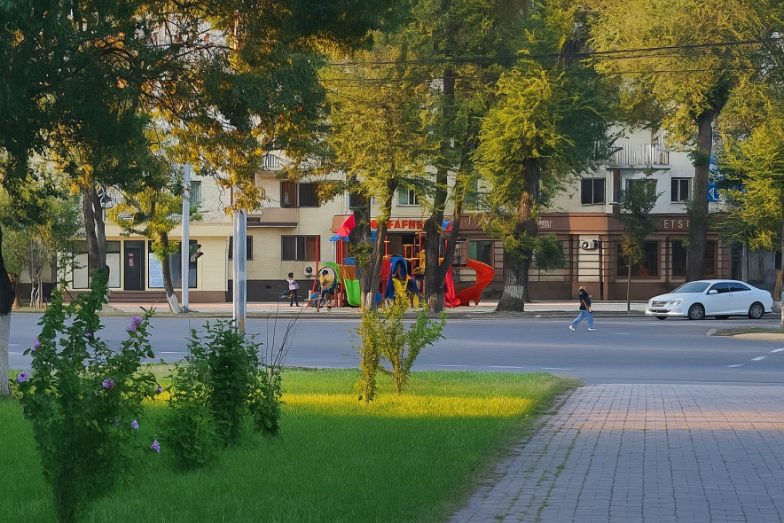 Вместо бизнес-центра в Таразе появится детская площадка