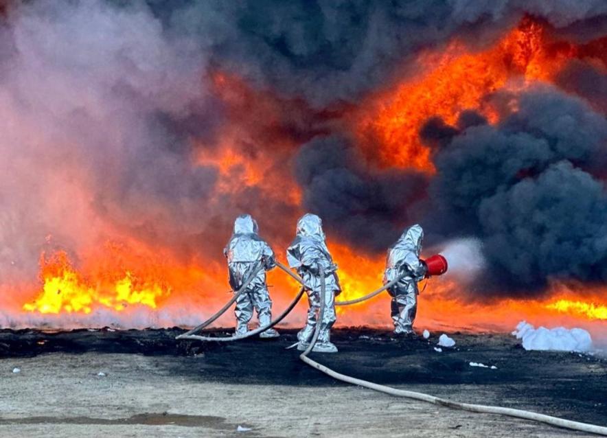 Крупный пожар произошел в Степногорске