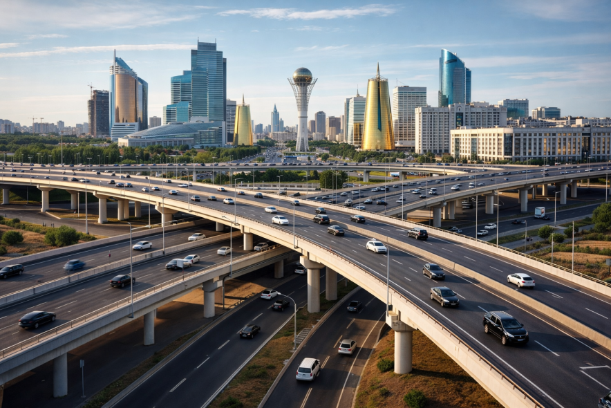 В Астане планируют возвести двухъярусную магистраль