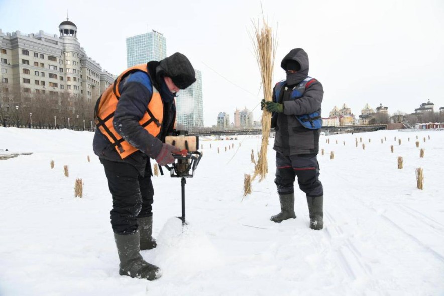На озере Есиля в Астане усилили меры по сохранению биоразнообразия в зимний период