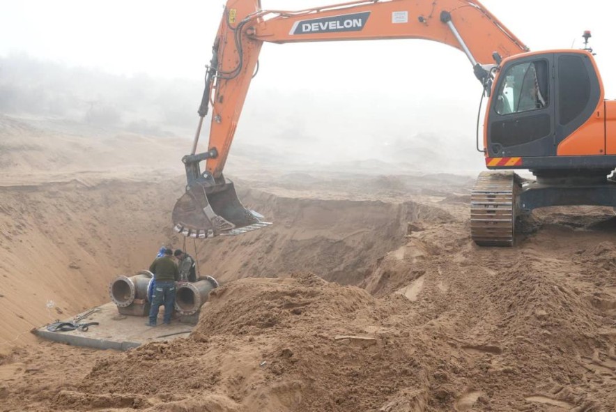 В Шардаре продолжается реализация крупного проекта по водоснабжению