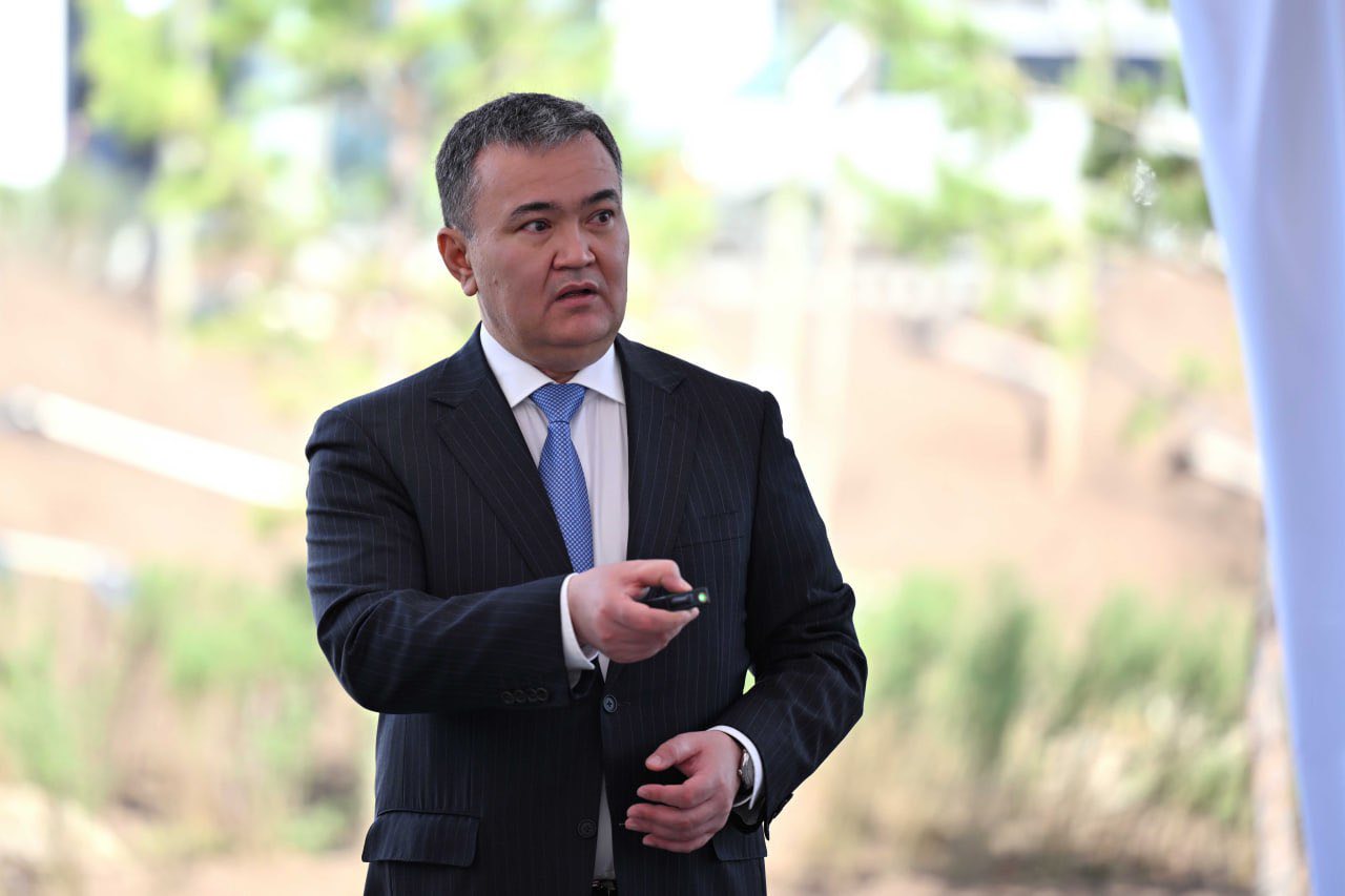 Женис Касымбек во время доклада президенту Токаеву